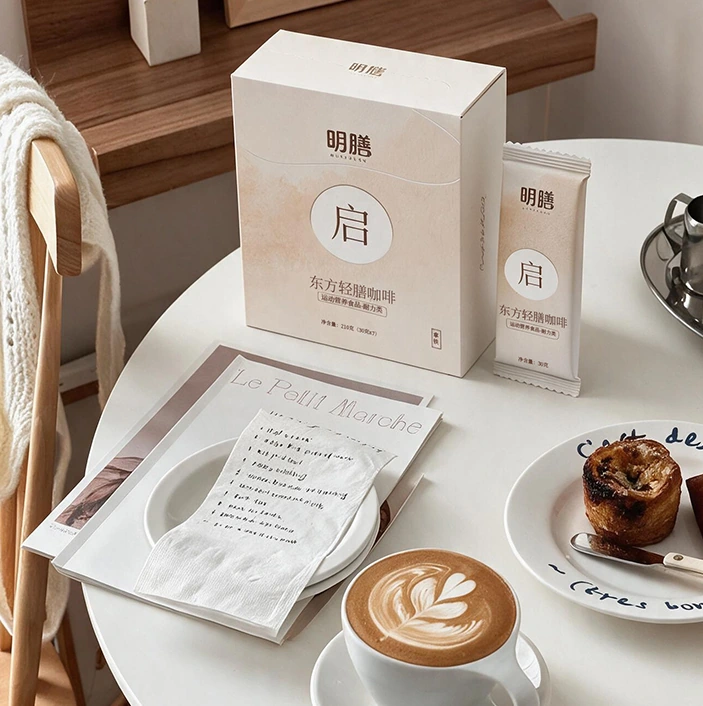 明膳启东方轻膳咖啡日常场景